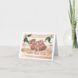 Frohe Weihnachts-Scroll-Karte Feiertagskarte