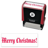 Frohe Weihnachts-Selbsteinfärbung Briefmarke Permastempel (Beispiel)