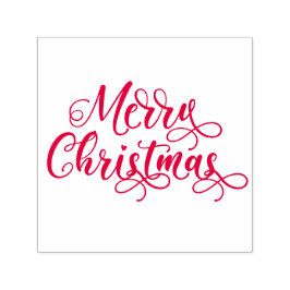 Frohe Weihnachts-Selbstfärbung Gummi-Briefmarke Permastempel