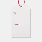 Frohe Weihnachts Shetland Sheepdogs Geschenkanhänger (Rückseite)