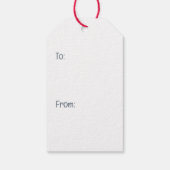 Frohe Weihnachts Shetland Sheepdogs Geschenkanhänger (Rückseite)