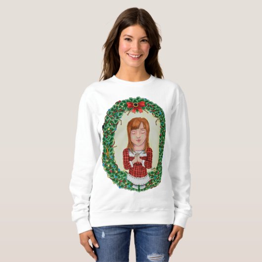 Frohe Weihnachts-Shirt Sweatshirt (Vorne ganz)