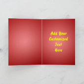 Frohe Weihnachts Siegel Grußkarte Vorlage (Innenseite)