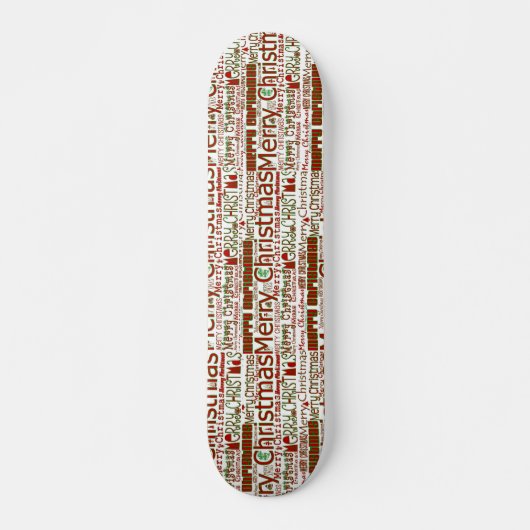 Frohe Weihnachts-Skateboard Skateboard (Vorne)