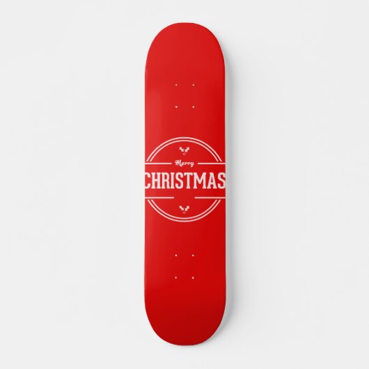 Frohe Weihnachts-Skateboard Skateboard (Vorne)