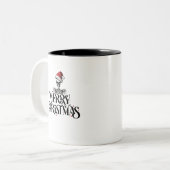 Frohe Weihnachts Skeleton Kaffee Tasse (Vorderseite Links)