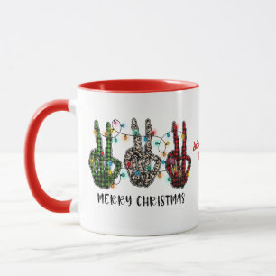 Frohe Weihnachts-Skelett, Spooky Vibes Xmas Red Tasse