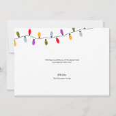 Frohe Weihnachts-Skript Holiday Lights Familiennam (Rückseite)