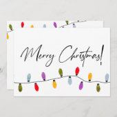 Frohe Weihnachts-Skript Holiday Lights Familiennam (Vorne/Hinten)