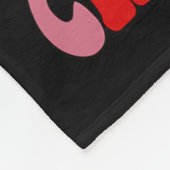 Frohe Weihnachts Smile Face Santa Claus Hat Groovy Fleecedecke (Ecke)