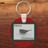 Frohe Weihnachts-Snowbird-Koordinationsaufgaben Schlüsselanhänger (Vorderseite)