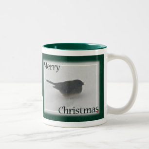 Frohe Weihnachts-Snowbird-Koordinationsaufgaben Zweifarbige Tasse