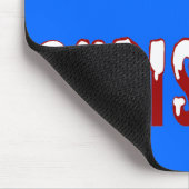 Frohe Weihnachts-Snowcap-Schriftart Mousepad (Ecke)