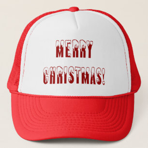 Frohe Weihnachts-Snowcap-Schriftart Truckerkappe