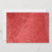 Frohe Weihnachts-Snowflake-Foto Feiertagskarte (Rückseite)