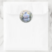 Frohe Weihnachts Snowman Stickers Umschlag Aufkleb (Tasche)