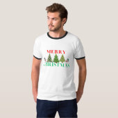 Frohe Weihnachts-Snowman & Tree-T - Shirt (Vorne ganz)