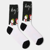Frohe Weihnachts Snowmen Socks Socken (Rechts)