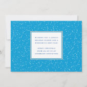 Frohe Weihnachts Snowy Bird Business Feiertagskarte (Rückseite)