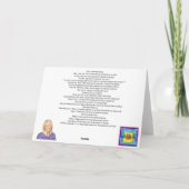 Frohe Weihnachts-Sparkle-Blank-Karte Dankeskarte (Rückseite)