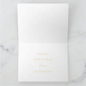 Frohe Weihnachts-Sparkling Bäume Kupfer Karte (Innenseite)