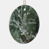 Frohe Weihnachts Sparkling Juniper Keramik Ornamen Keramik Ornament (Rechts)