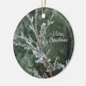 Frohe Weihnachts Sparkling Juniper Keramik Ornamen Keramik Ornament (Links)