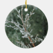 Frohe Weihnachts Sparkling Juniper Keramik Ornamen Ornament (Hinten)