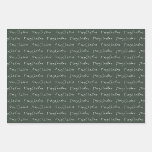 Frohe Weihnachts Spaß Art festlichen Urlaub Geschenkpapier Set (Vorderseite 3)