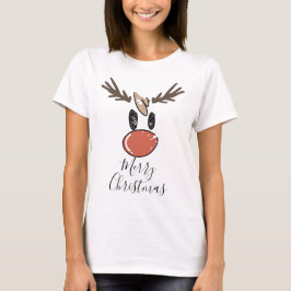 Frohe Weihnachts-Spaß lustige Rentiere T-Shirt