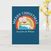 Frohe Weihnachts Spaß Sommer Karte (Gelbe Blume)