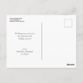 Frohe Weihnachts-Spaß Weihnachts-Wraath-Foto Rahme Postkarte (Rückseite)