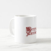 Frohe Weihnachts Special White Tasse (Vorderseite Links)