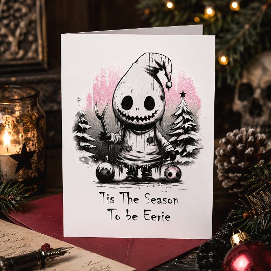Frohe Weihnachts Spooky Gothic Ghost Karte