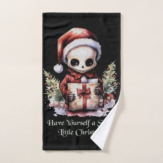 Frohe Weihnachts Spooky Gothic Handtuch (Handtuch)