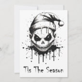 Frohe Weihnachts Spooky Gothic Horror Feiertagskarte (Vorderseite)