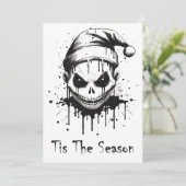 Frohe Weihnachts Spooky Gothic Horror Feiertagskarte (Stehend Vorderseite)
