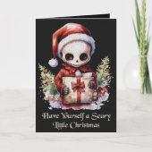 Frohe Weihnachts Spooky Gothic Karte (Vorderseite)