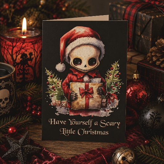 Frohe Weihnachts Spooky Gothic Karte
