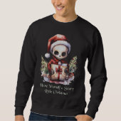 Frohe Weihnachts Spooky Gothic Sweatshirt (Vorderseite)