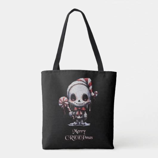 Frohe Weihnachts Spooky Gothic Tasche (Rückseite)