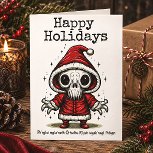 Frohe Weihnachts Spooky Occult Cthulhu Feiertagskarte
