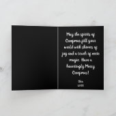 Frohe Weihnachts Spooky Skeleton Gothic Karte (Innenseite)