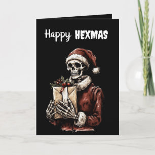 Frohe Weihnachts Spooky Skeleton Gothic Karte