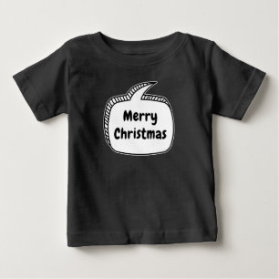 Frohe Weihnachts-Sprechblase Baby T-shirt