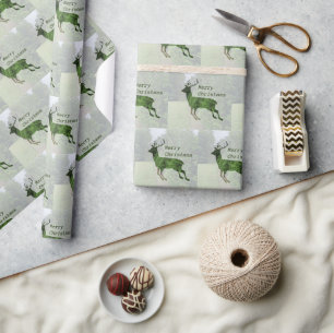 Frohe Weihnachts-Sprünge Hirsch Wrapping Papier Geschenkpapier