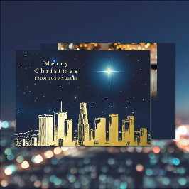 Frohe Weihnachts-Star-Foto Foil Holiday Card Folien Feiertagskarte