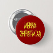 Frohe Weihnachts-Sterne-Nacht-Schriftart Button (Vorne & Hinten)