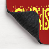 Frohe Weihnachts-Sterne-Nacht-Schriftart Mousepad (Ecke)