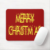 Frohe Weihnachts-Sterne-Nacht-Schriftart Mousepad (Mit Mouse)